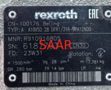 REXROTH R910916805, A10VSO28DFR1/31R-VPA12N00 A10VSO Series Axial Piston Variable Pump