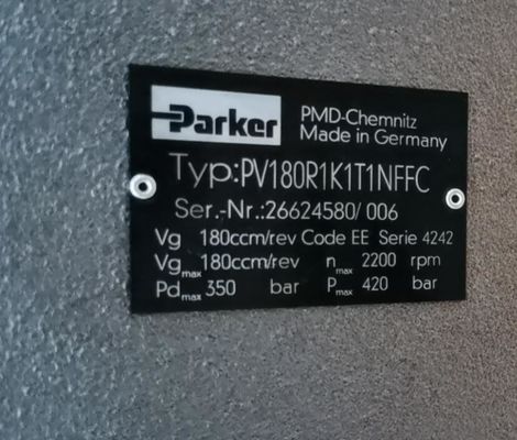 De Voorraadverkoop van Parker Pump PV180R1K1T1NFFC