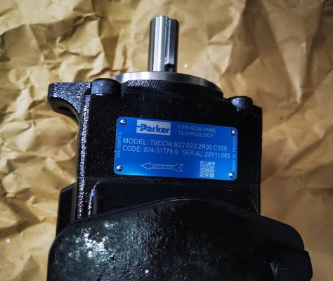 Parker Denison T6CCW-B22-B22-2R00-C100 Dubbele Hydraulische Vane Pump