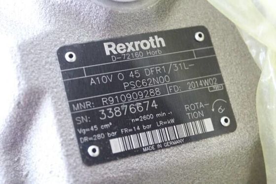 R910909288a10vo45dfr1/31l-psc62n00 Rexroth Verlaten Omwenteling Veranderlijke Zuigerpomp