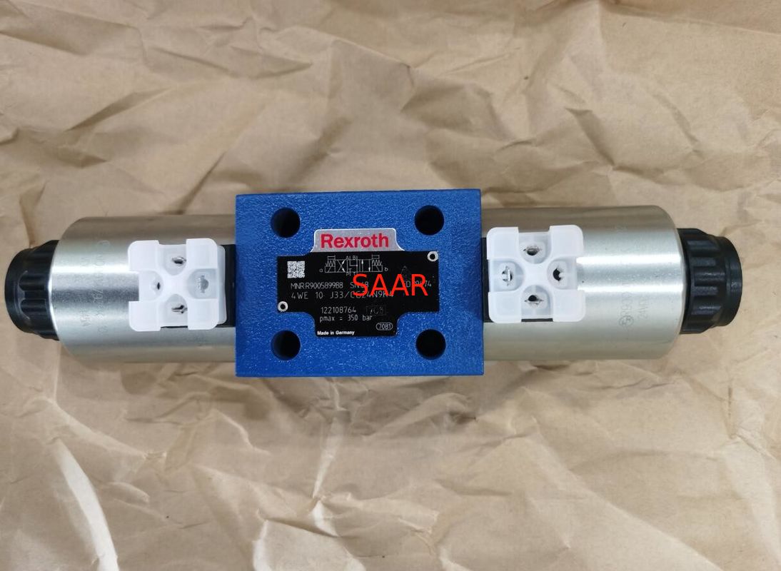 Rexroth R900589988 4WE10J3X/CG24N9K4 4WE10J33/CG24N9K4   De richtingspoelkleppen, leiden Gewerkt, met Solenoïde Actua