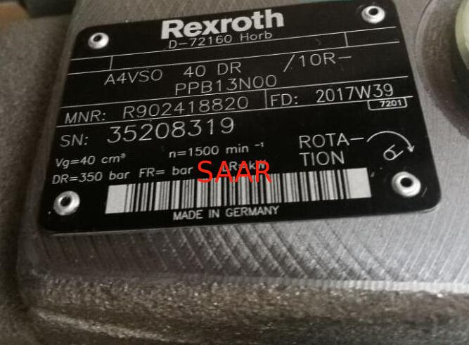 R902418820a4vso40dr/10r-ppb13n00 Rexroth A4VSO40DR Type Axial Piston Veranderlijke Pomp